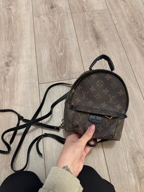 Luxury Monogram Mini Backpack Purse - Brown